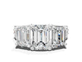 EMERALD 3 STONE RING