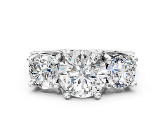 ROUND 3 STONE RING