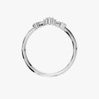 PEAR ROUND WEDDING BAND