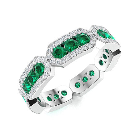 Emerald and Diamond Wedding