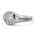 CUSHION 3 STONE RING