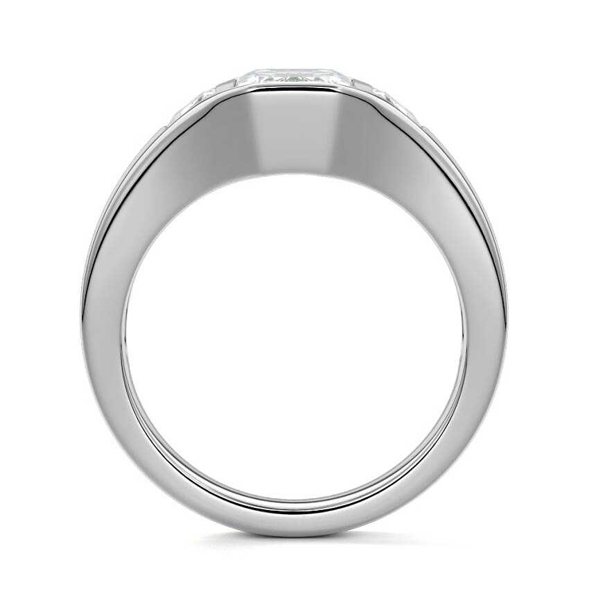 EMERALD 3 STONE RING