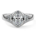 OVAL 3 STONE RING