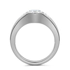 OVAL 3 STONE RING