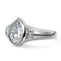PEAR 3 STONE RING