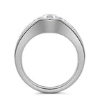 PEAR 3 STONE RING