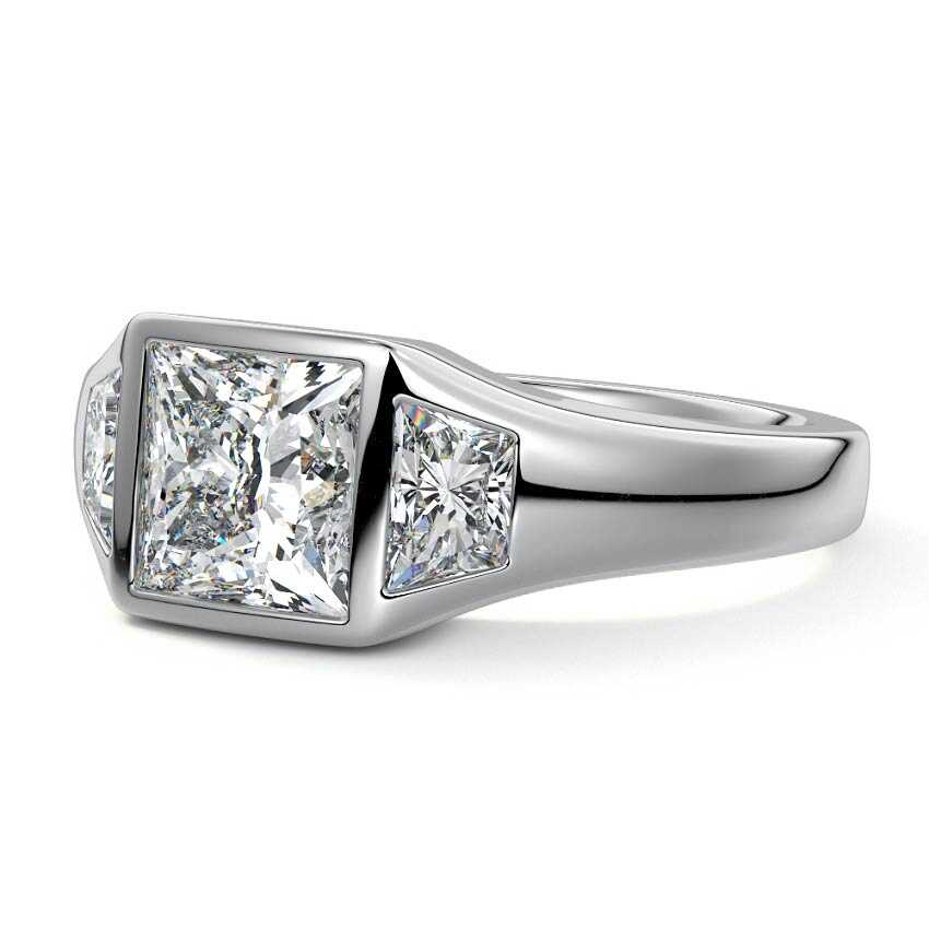 PRINCESS 3 STONE RING