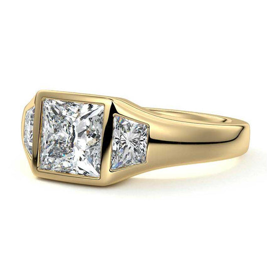 PRINCESS 3 STONE RING - M&D Signature Jewels