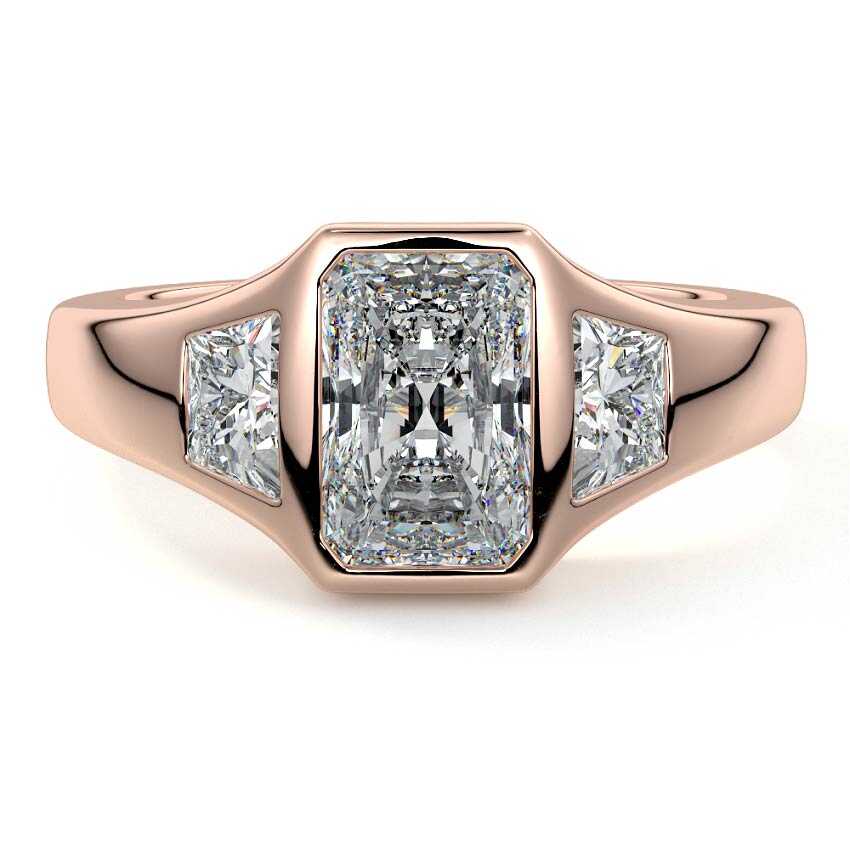 RADIANT 3 STONE RING - M&D Signature Jewels