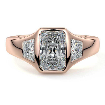 RADIANT 3 STONE RING - M&D Signature Jewels