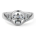 ROUND 3 STONE RING