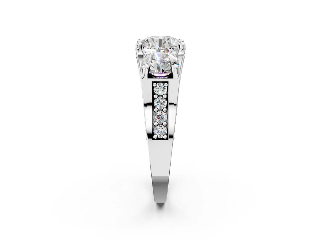 ROUND 3 STONE RING