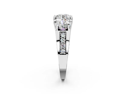ROUND 3 STONE RING - M&D Signature Jewels