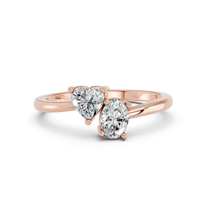 HEART & OVAL TOI MOI RING