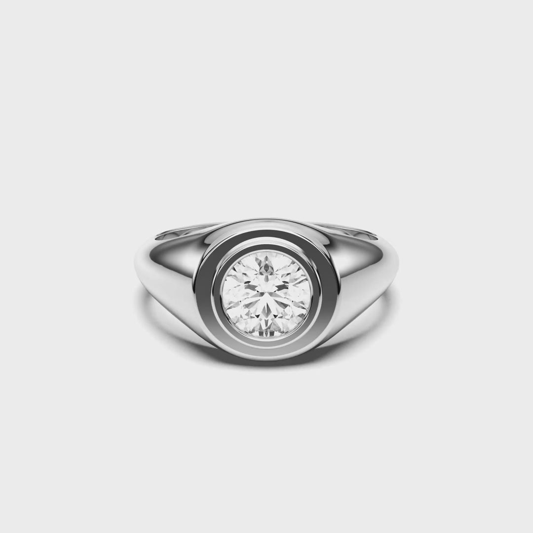 ROUND MENS RING