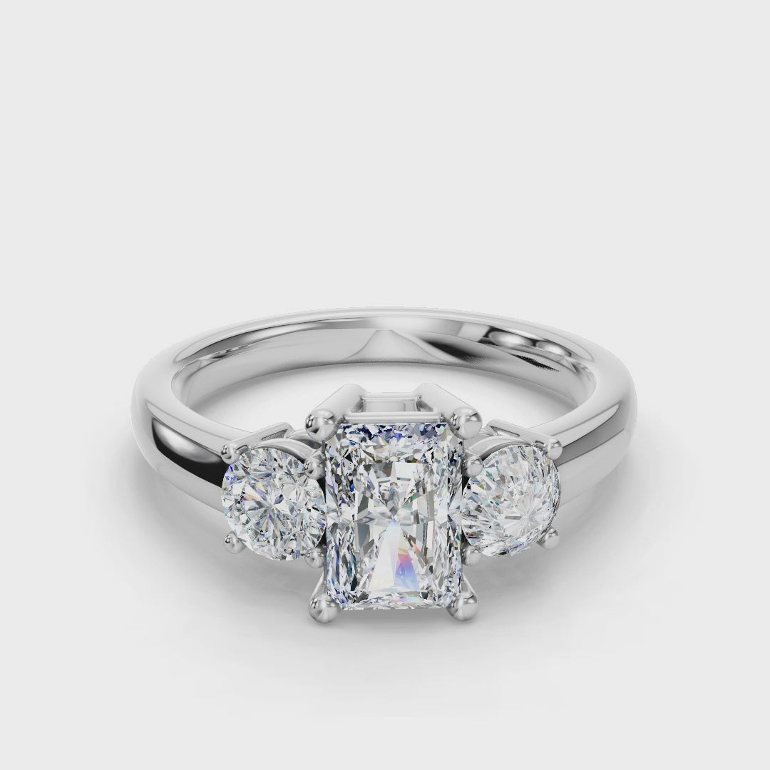 RADIANT 3 STONE RING