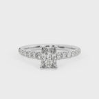 RADIANT PAVE WITH HIDDEN HALO RING