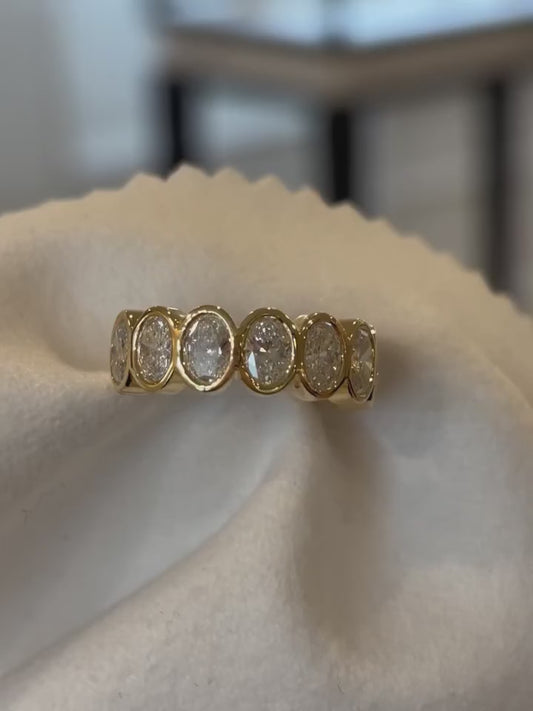 OVAL BEZEL ETERNITY BAND