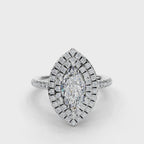 MARQUISE HALO WITH PAVE RING