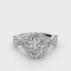 OVAL NATURE INSPIRED HALO RING