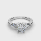OVAL 3 STONE RING