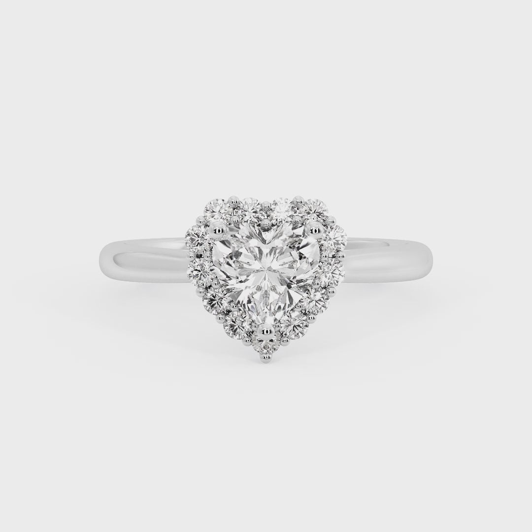 HEART HALO WITH HIDDEN HALO RING