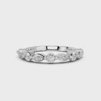 MARQUISE ROUND WEDDING BAND