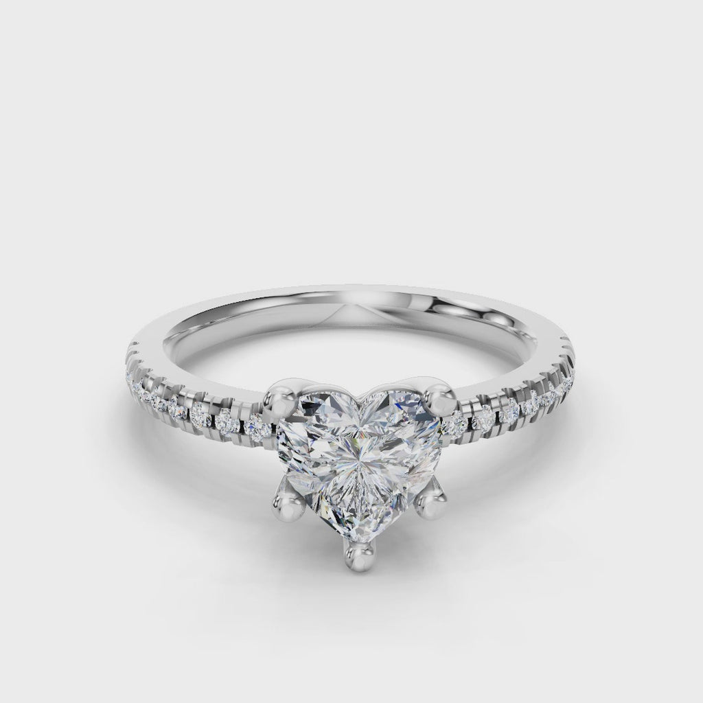 HEART PAVE RING