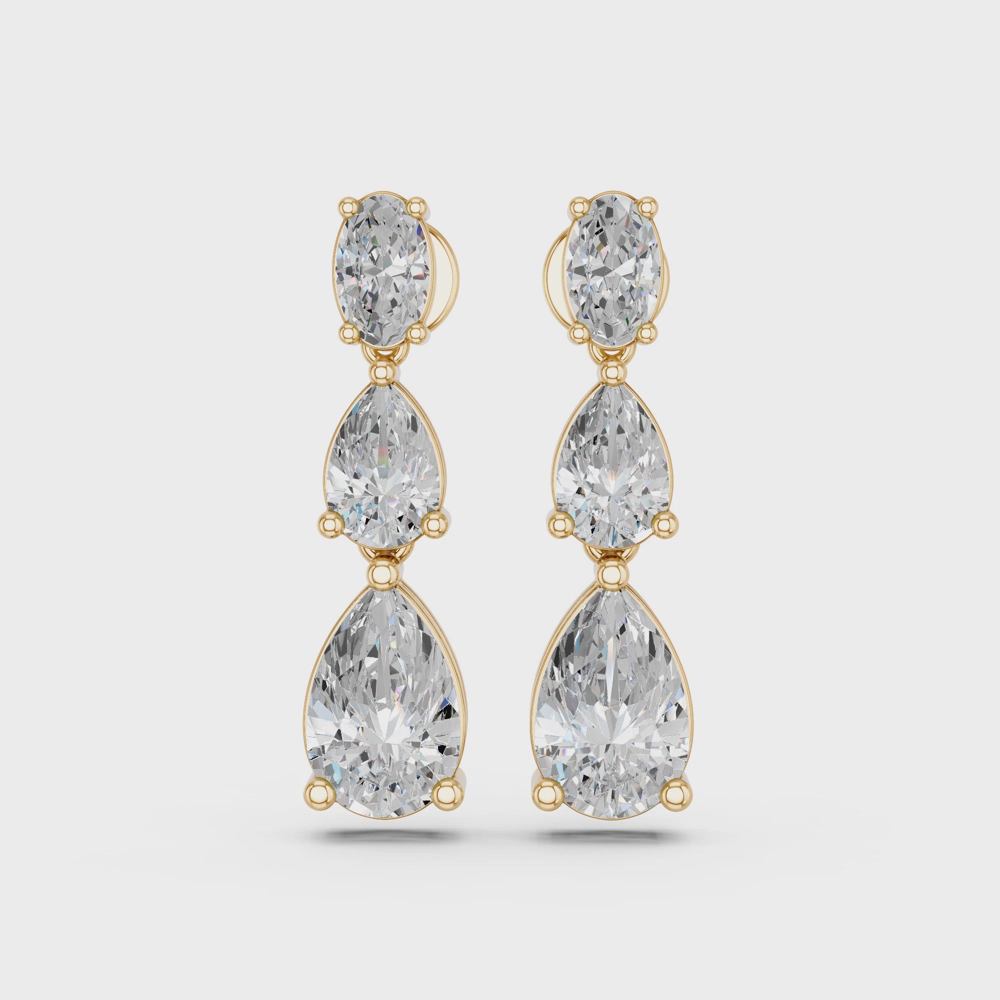 PEAR TEAR DROP EARRINGS