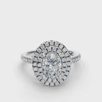OVAL HALO WITH PAVE RING