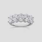 OVAL 5 STONE RING
