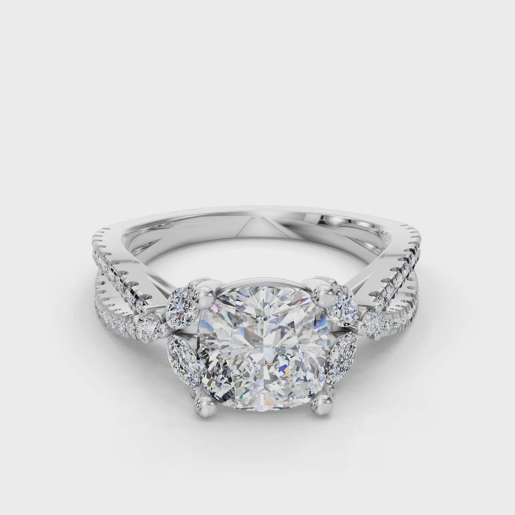 CUSHION NATURE INSPIRED RING