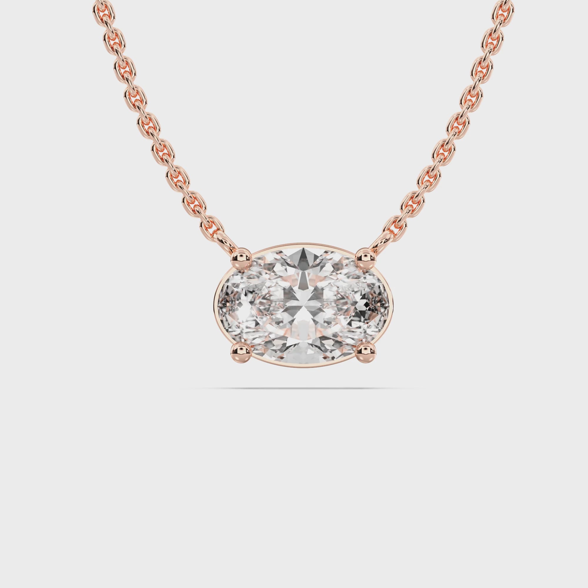 OVAL SOLITAIRE PENDANT