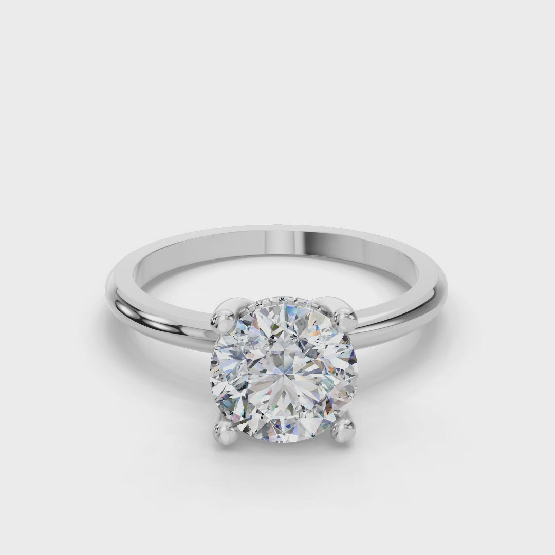 ROUND HIDDEN HALO RING
