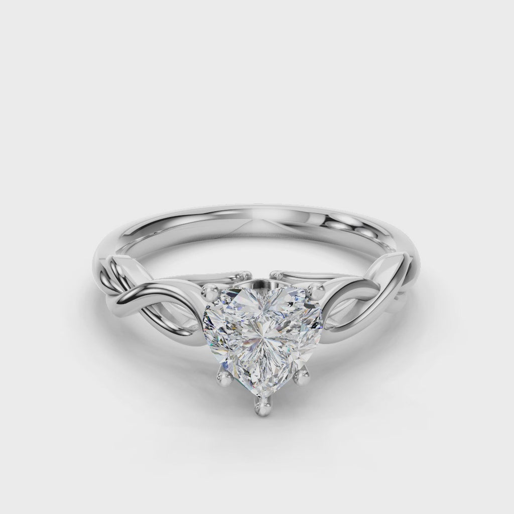 HEART KNOT SOLITAIRE