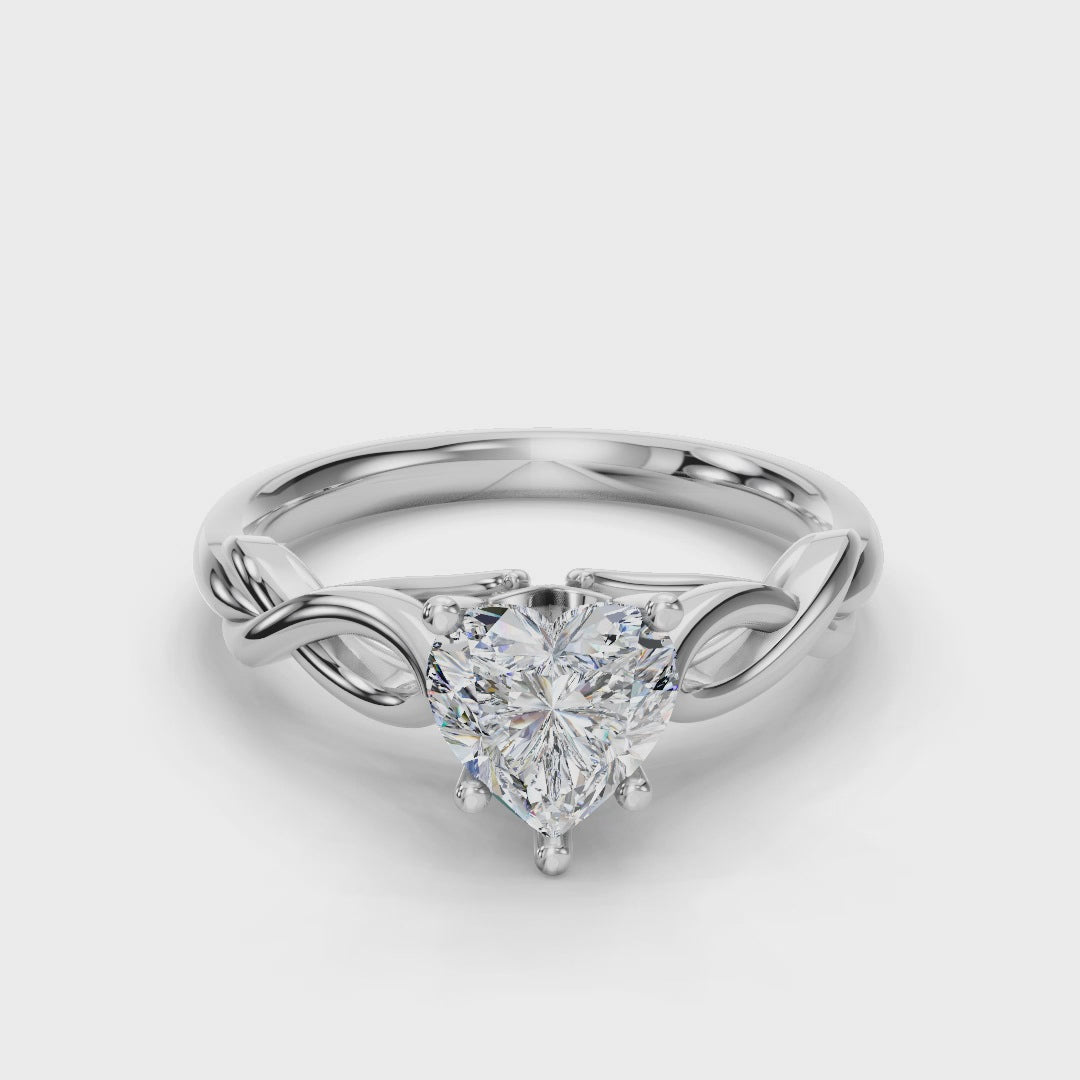 HEART KNOT SOLITAIRE