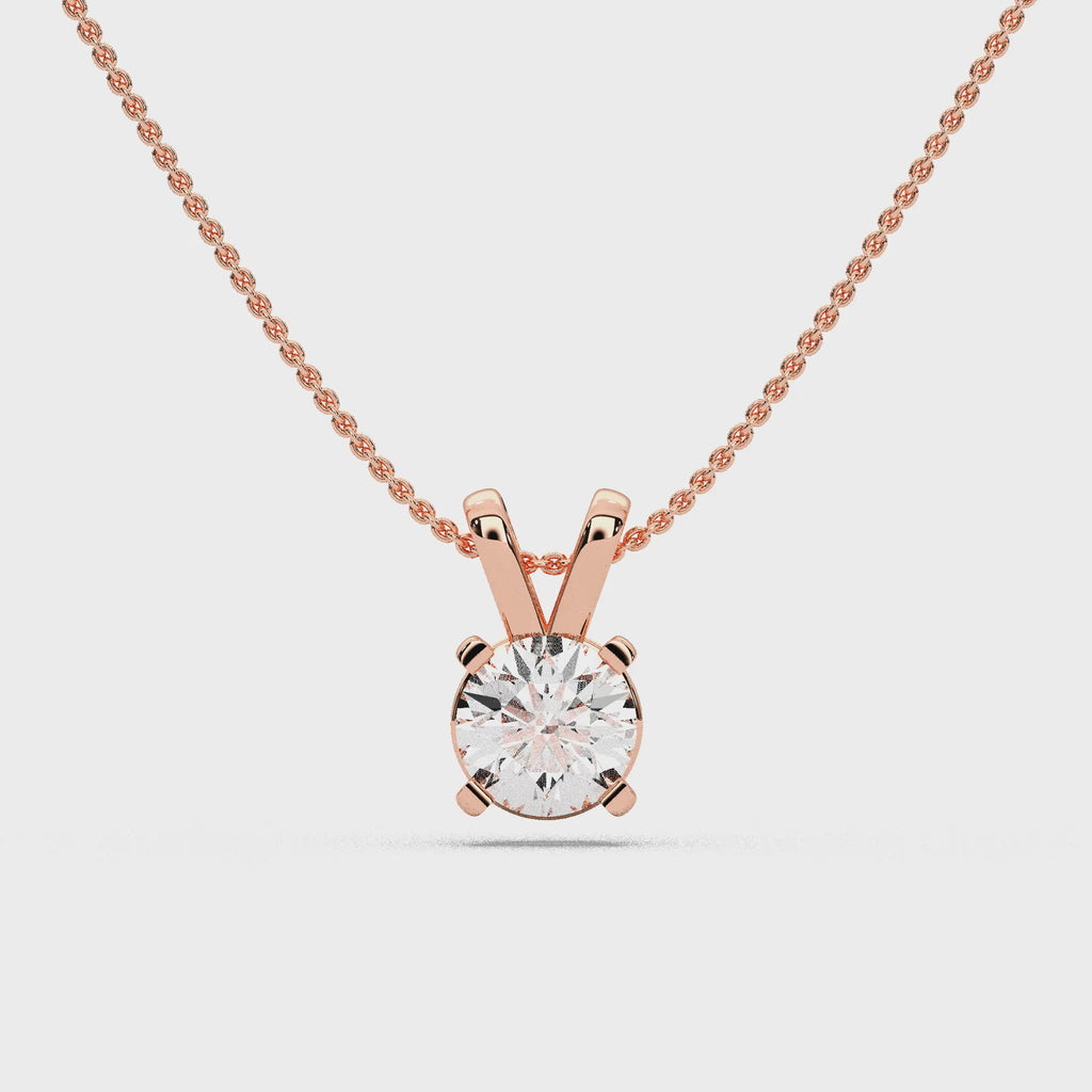 ROUND SOLITAIRE PENDANT