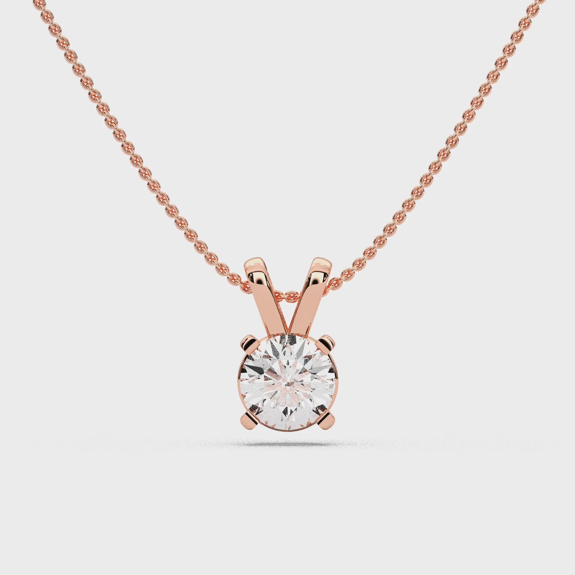 ROUND SOLITAIRE PENDANT