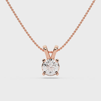 ROUND SOLITAIRE PENDANT