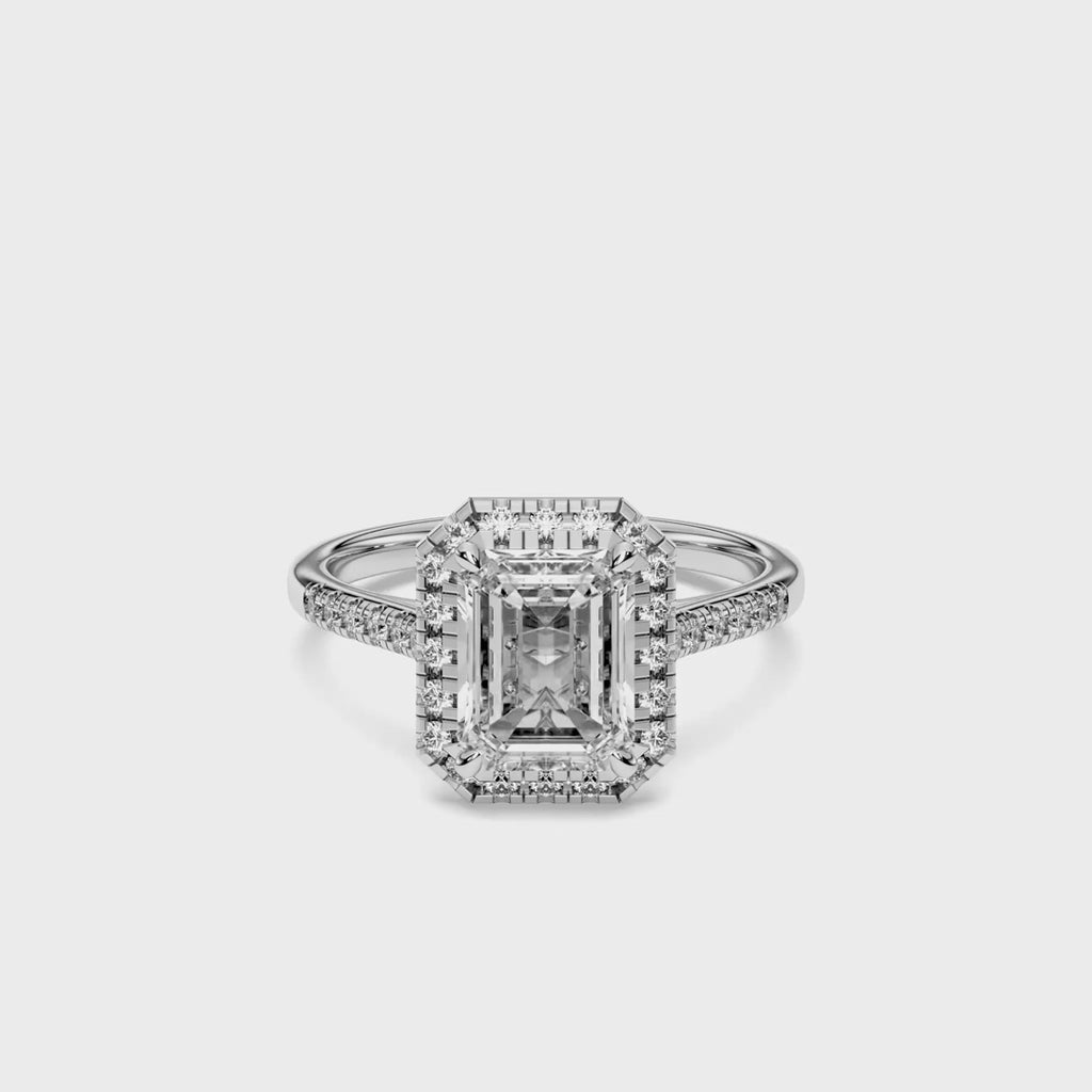 EMERALD FLUSH SET RING