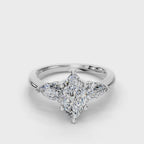 MARQUISE 3 STONE RING