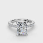 RADIANT PAVE WITH HIDDEN HALO RING
