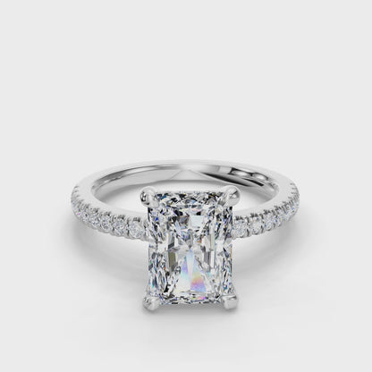 RADIANT PAVE WITH HIDDEN HALO RING