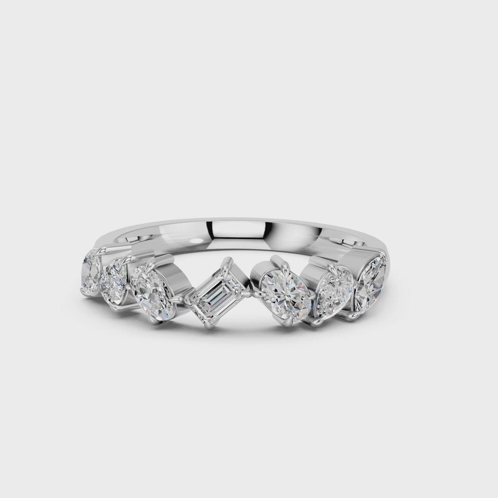 MULTI-SHAPE WEDDING BAND