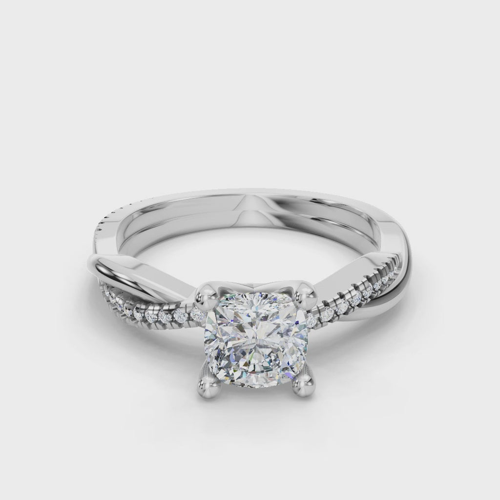CUSHION NATURE INSPIRED  RING