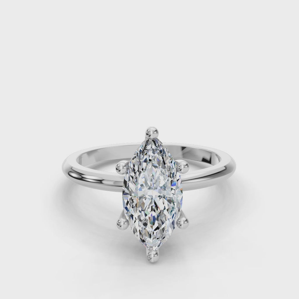 MARQUISE HIDDEN HALO RING