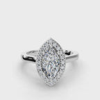 MARQUISE HALO RING