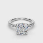 ROUND PAVE WITH HIDDEN HALO RING