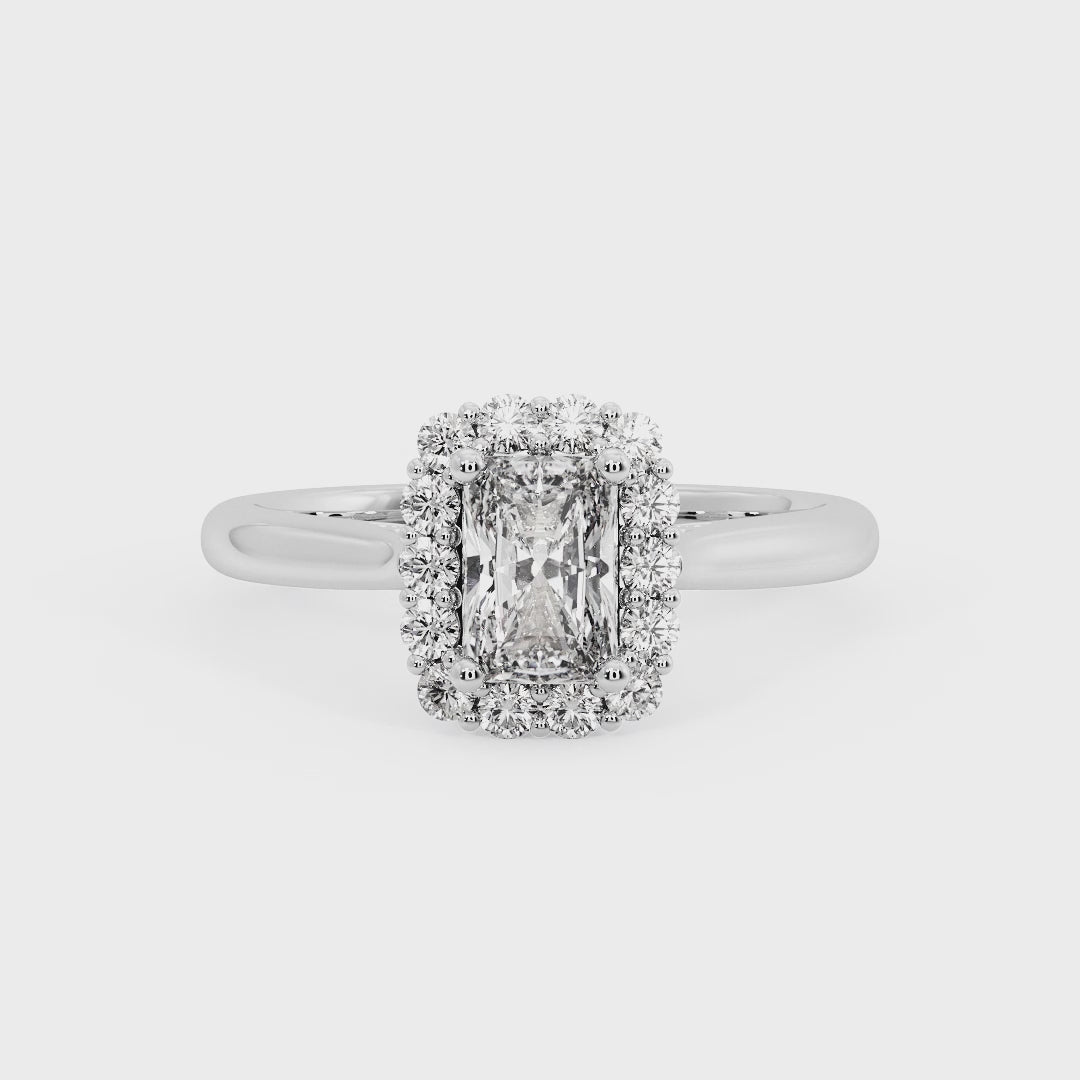 RADIANT HALO WITH HIDDEN HALO RING