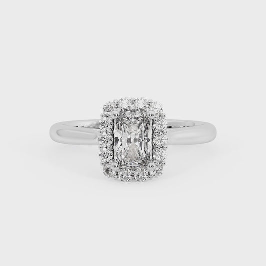 RADIANT HALO WITH HIDDEN HALO RING